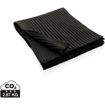 Impact Aware Polylana Knitted Scarf 180 x 25Cm - black - main image