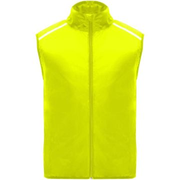 Jannu Unisex Lightweight Running Bodywarmer - Fluor Yellow, 2XL - image main