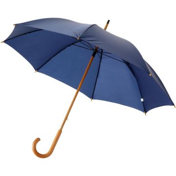Jova 23" Umbrella With Wooden Shaft And Handle - Navy - image main