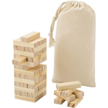 Jumble Wooden Toppling Tower Game - Natural - image main