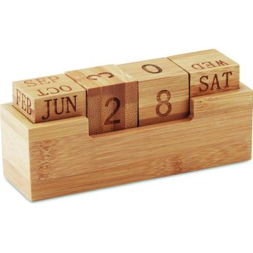 Karenda Bamboo Calendar - Wood - item picture front