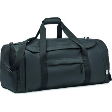 Large Sports Bag In 300D RPET - Black - item picture front