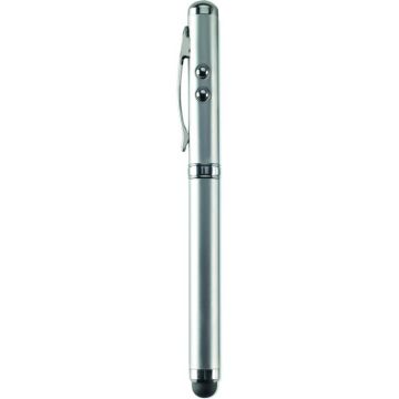 Laser Pointer Touch Pen - Matt Silver - item picture front