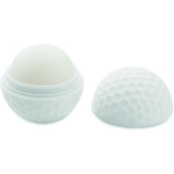 Lip Balm In Golf Ball Shape - White - item picture front