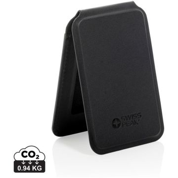 Magstand RCS Recycled PU Magnetic Phone Wallet With Stand - black - main image