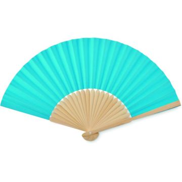 Manual Hand Fan - Turquoise - item picture front