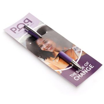Marketing Pen Sleeve - WHITE, 180mm x 65mm - main image