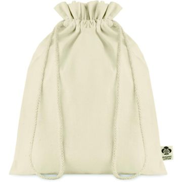 Medium Organic Cotton Gift Bag - Beige - item picture front