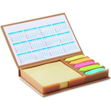 Memocalendar Desk Set Memo With Calendar - Beige - item picture front