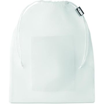 Mesh RPET Food Bag - White - item picture front