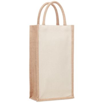 Campo Di Vino Duo Jute Wine Bag For Two Bottles