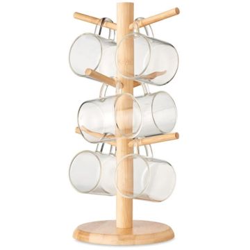 Borocups Bamboo Cup Set Holder