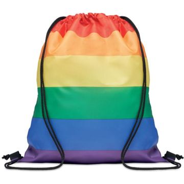 Bow Rainbow RPET Drawstring Bag