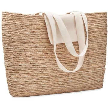 Praia Woven Cattail Leaves Bag