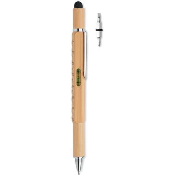Toolbam Spirit Level Pen In Bamboo