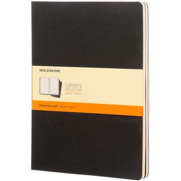 Moleskine Cahier Journal XL - Ruled - Black - image main
