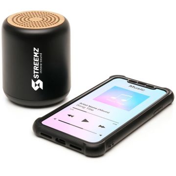 NOVA Bluetooth® 5W 1200mAh Desk Speaker - Black, 89 x 75 mm dia. - main image