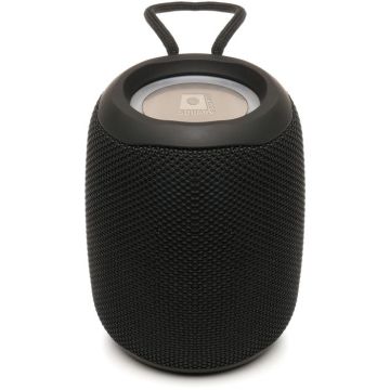 NOVA Bluetooth® 5W 1200mAh Speaker with Lights - Black, 123 x 94mm dia. - main image