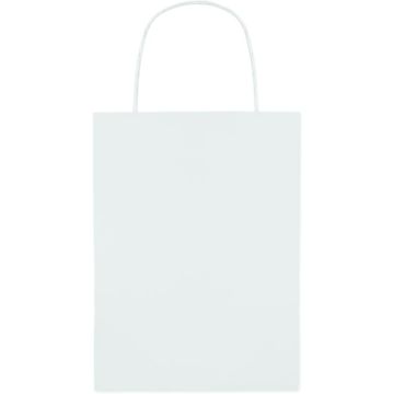 Paper Small Gift Paper Bag Small Size - White - item picture front