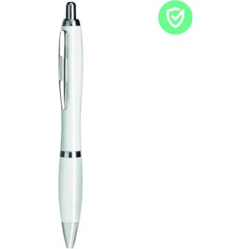 Pen With Antibacterial Barrel - White - item picture front