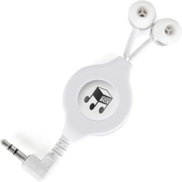 Personalised Ivy Earphones - White, 95 x 30 x 14 mm - main image