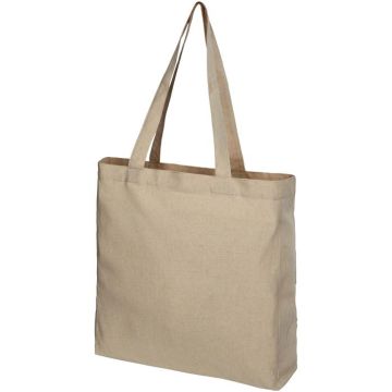 Pheebs 210 g/m² Recycled Gusset Tote Bag 13L - Heather natural - image main