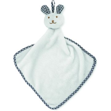 Plush Rabbit Design Baby Towel - White - item picture front