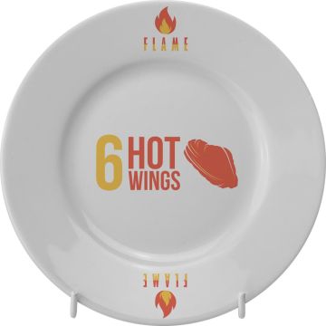 Winged Plate 6 Inch (17cm)