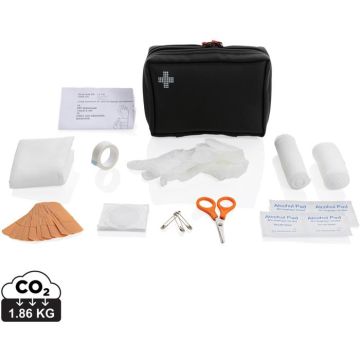 RCS Recycled Nubuck PU Pouch  First Aid Set - black - main image