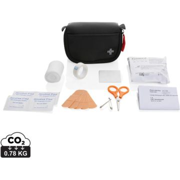 RCS Recycled Nubuck PU Pouch First Aid Set Mailable - black - main image