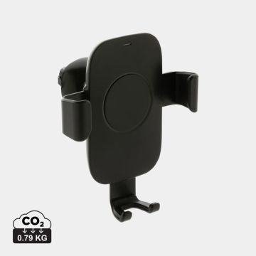 RCS Recycled Plastic 10W Wireless Charging Car Holder - black - main image