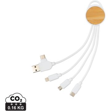 RCS Recycled Plastic Ontario 6-In-1 Round Cable - white - main image