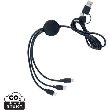 RCS Recycled Tpe And Recycled Plastic 4-In-1 Cable - black - main image
