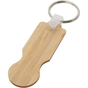 Ronan Bamboo Trolley Keychain - Natural - image main