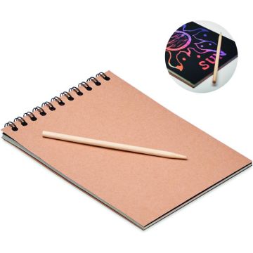 Scratching Paper Notebook - Wood - item picture front