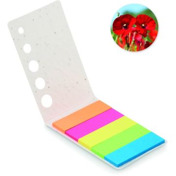 Seed Paper Page Markers Pad - White - item picture front
