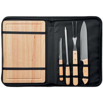 Set Of 4 BBQ Grilling Accessori - Black - item picture front
