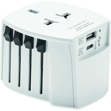 Skross Muv USB A/C Adapter - White - item picture front
