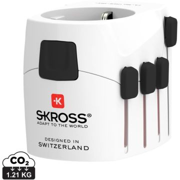 Skross Pro 3-Pole World Travel Adapter - white - main image