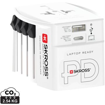 Skross World Travel Adapter Muv 65W Pd With USB C Cable - white - main image