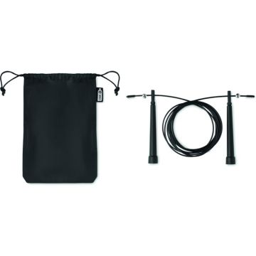 Speed Jumping Rope RPET Pouch - Black - item picture front
