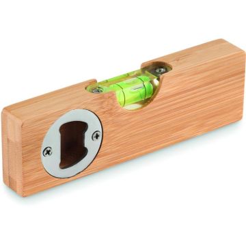 Spirit Level And Bottle Opener - Wood - item picture front