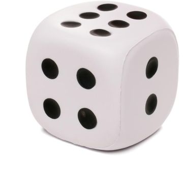 Stress Dice - White, 55 x 55 x 55 mm - main image
