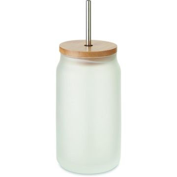 Sublimation Mason Jar 400 ml - Transparent White - item picture front
