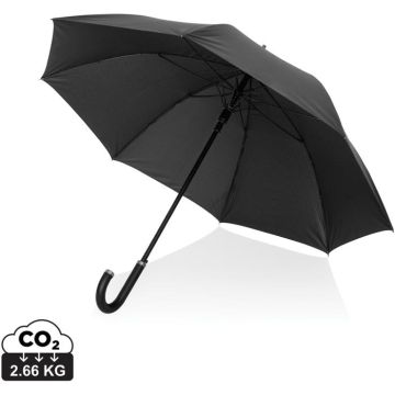 Swiss Peak Vero Aware RPET 25" Umbrella W Luxe Handle - black - main image