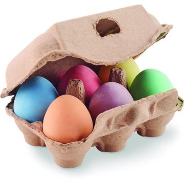 Tamago 6 Chalk Eggs In Box - Beige - item picture front