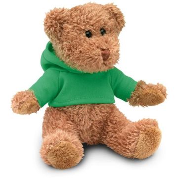 Teddy Bear Plus With Hoodie - Green - item picture front