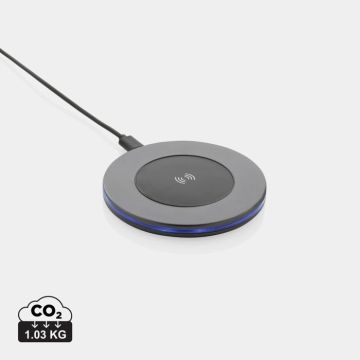 Terra RCS Recycled Aluminium 10W Wireless Charger - grey - main image