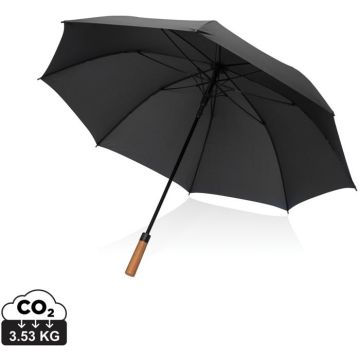 Tony  Aware RPET 30 Inch Acacia Auto Open Umbrella - black - main image