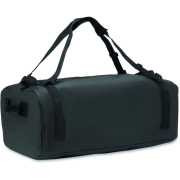 Travel Tarpaulin Duffle Bag - Black - item picture front